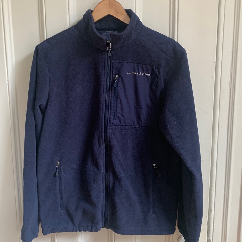 Vineyard Vines Navy Branded Jacket
